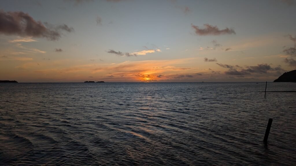 Retour coucher de soleil