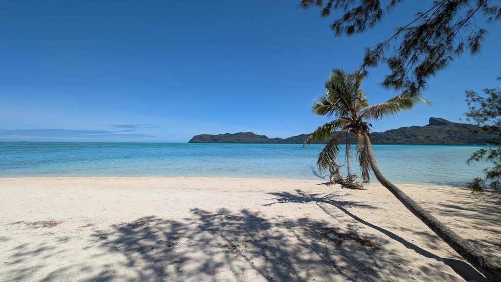 Vue sur l'île principale